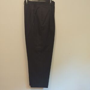 Gray Tailored Trousers with Classic Straight-Leg Cut